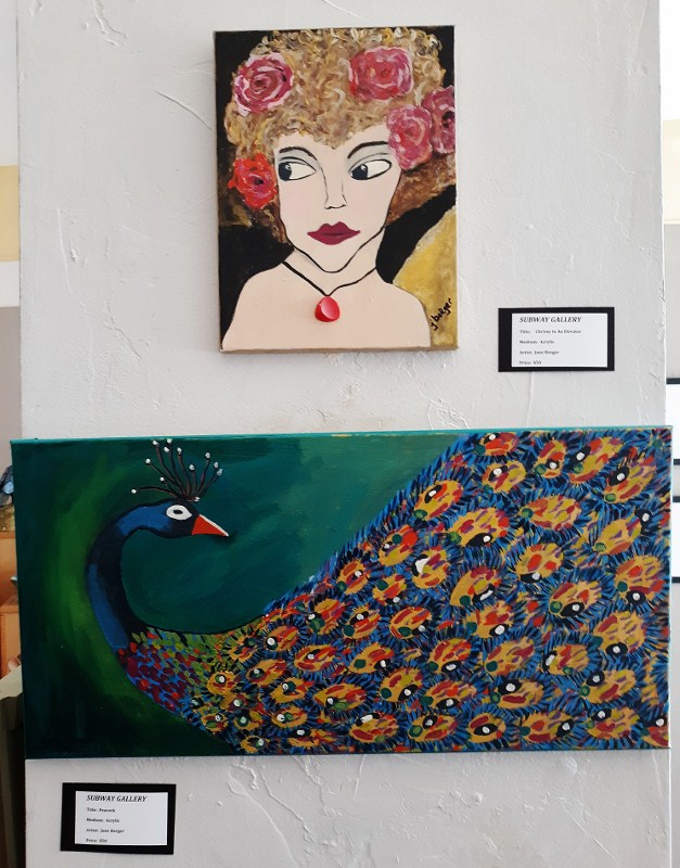 Crissy_In_An_Elevator_and_Peacock_(c)_Jane_Borger